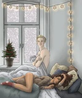 Christmas morning 🎄 ❄ #dramione #art dramione & co ВКонтакте