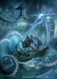 Kraken, Ihor Reshetnikov on ArtStation at https://www.artsta