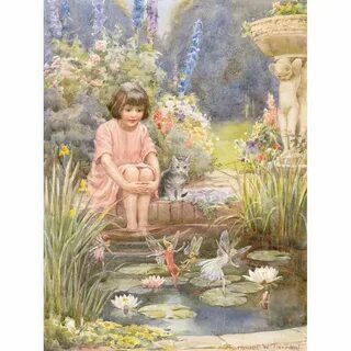 The Water Lily Pond by Margaret Tarrant Water lily pond, Lil