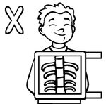 x ray hand drawing - Clip Art Library