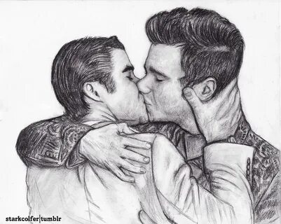 Klaine, Glee funny, Drawings