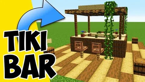 Wie baut man in Minecraft eine Tiki Bar Minecraft Strandbar 