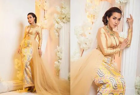 Moe Hay Ko Modern Myanmar Attire Fashion Photoshoot For Peop
