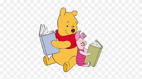 Classics Clipart Piglet - Winnie The Pooh Reading A Book - F