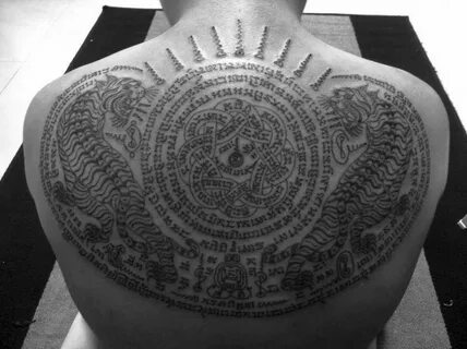 Sak Yant Sak yant tattoo, Sacred tattoo, Buddhist tattoo