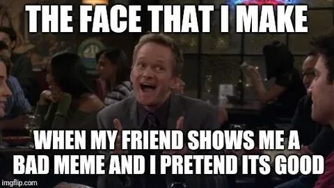 Barney meme face