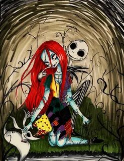 Sally and Jack Night by peevelmouse on deviantART Sally nigh