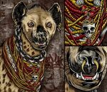 Cat Demon & Hyena Artwork Hyena, Hyena tattoo, Artwork