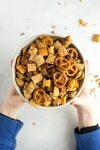Cinnamon Maple Healthy Sweet Chex Mix - Simple Roots Recipe 