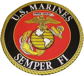 USMC MARINE CORPS SEMPER FIDELIS FI OD EMBLEM PATCH U.S. Fir