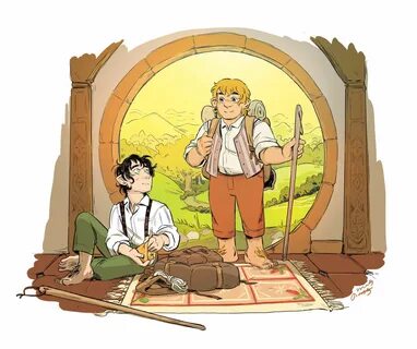 Фродо и Сэм Lord of the rings, Fan art, Book characters