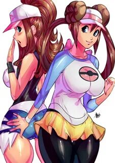 Topsu Twitterissä: "Mei and Touko pokemon-Commission :D
