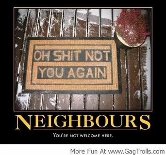 Love Thy Neighbor! - #Meme #Fun #Funny Funny doormats, Door 