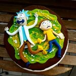 Rick and Morty Portal Cake Portal cake, Rick and morty, How 