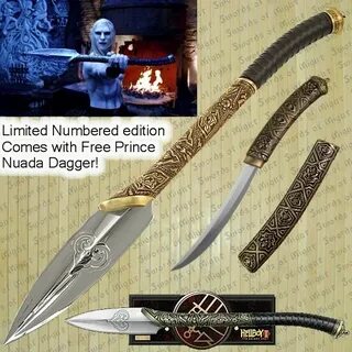 Hellboy 2 Spear of Prince Nuada Sword, Cool swords, Knives a