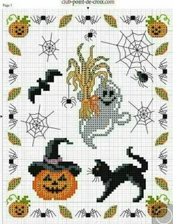 Pin by Виктория Дашкова on вышивка Halloween cross stitch pa