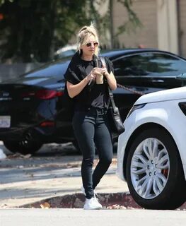 Kaley Cuoco Out for an iced coffee with a friend in Los Ange