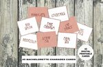 Hen Party Charades Dirty Bachelorette Games Bridal Charades 