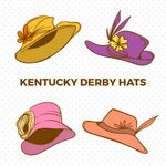 Plano Kentucky Derby Hat Vector Illustration 201580 Vector e