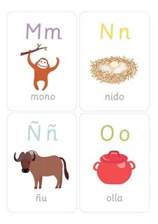 Учимся играя: испанский алфавит в картинках