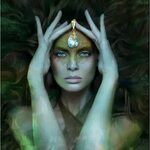 Third eye Goddess, Nature goddess, Face