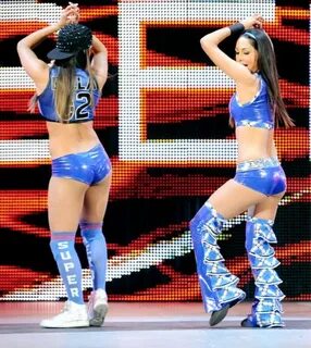 "You can look but you cant touch" Bella twins, Nikki and bri