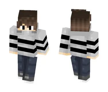 Download Cute Boy Brown Hair Jeans Minecraft Skin for Free. 