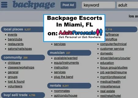 Experience Hiring Backpage Miami Escorts And Why You Shouldn