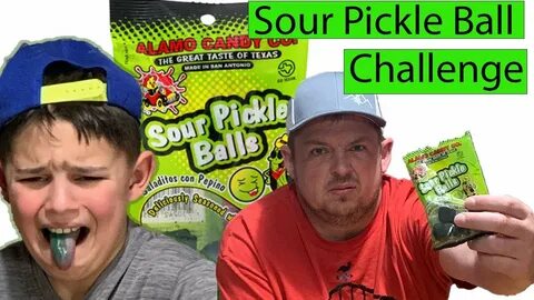 Sour Pickle Ball Challenge (PUKE WARNING) - YouTube
