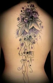 Pin on Cat & Flower tattoos