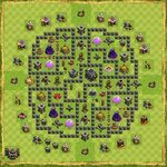 TH 9 DEFENSE / TROPHY BASE CLASH OF CLANS Map for Clash of C