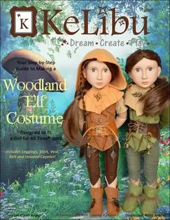 Woodland Elf Costume pattern designed to fit A Girl for All 