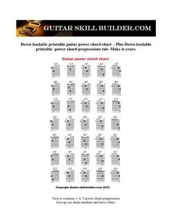 Download Complete Guitar Power Chord Chart Sample for Free -