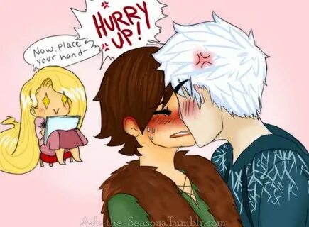 Hiccup x jack haha Rapunzel is such a shipper love it!!! Kid