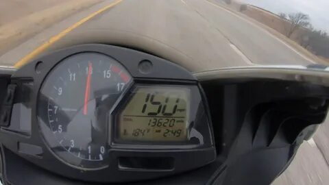09 Honda CBR600 Top Speed MPH - YouTube