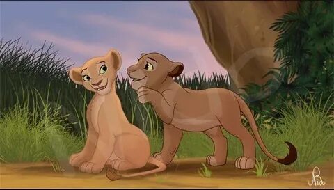 Baby Sarafina and Sarabi (Nala and Simba's mothers) Lion kin