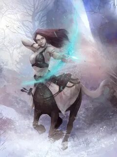 Centaur archer Mythical creatures, Fantasy creatures, Female