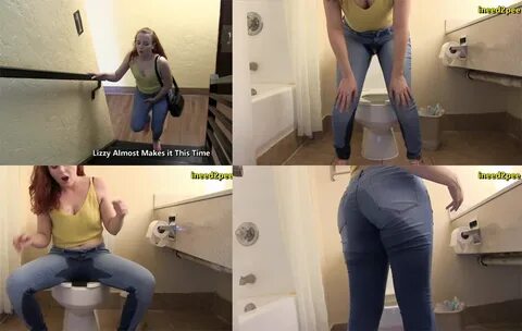 32 female pee desperation peeing jeans pants panties wetting