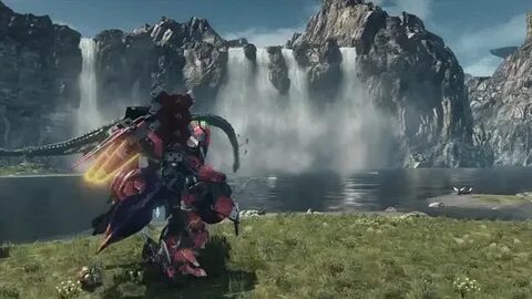 Гифка xenoblade мех робот гиф картинка, скачать анимированны