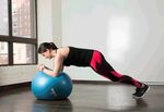 10 Yoga Ball Ab Exercises Yoga ball abs, Stability ball, Bal