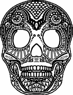 nice Aztec Skull Design Coloring Page Skull design, Coloring