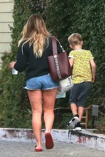 Hilary Duff: Leggy in shorts out in Studio City-04 GotCeleb