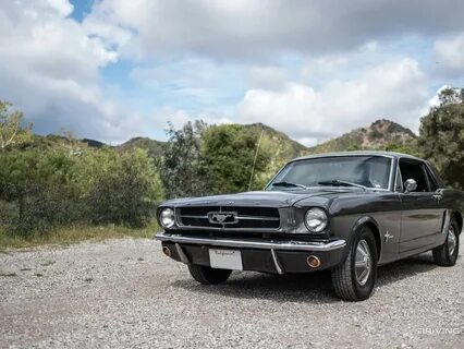 Model With Muscle: Constance and Her 1964.5 Mustang DrivingL