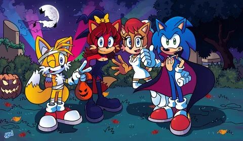 Halloween at New Mobotropolis Sonic the hedgehog halloween, 