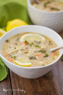 Lemon Chicken Orzo Soup - My Kitchen Craze