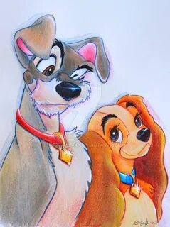 Disney's Lady and the Tramp by RachelRie Disney paintings, D