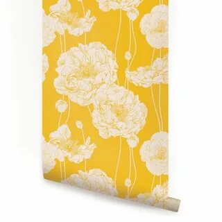 Mullen 24" W Peony Peel and Stick Wallpaper Panel Peony wall