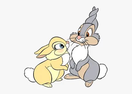 Thumper And Miss Bunny Kiss , Free Transparent Clipart - Cli