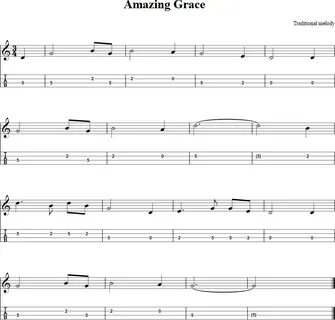 Amazing Grace Mandolin Tab Mandolin songs, Amazing grace, Ma