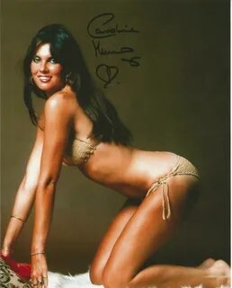 Caroline Munro Sexy Swim Suit signed 10x8 colour photo was N